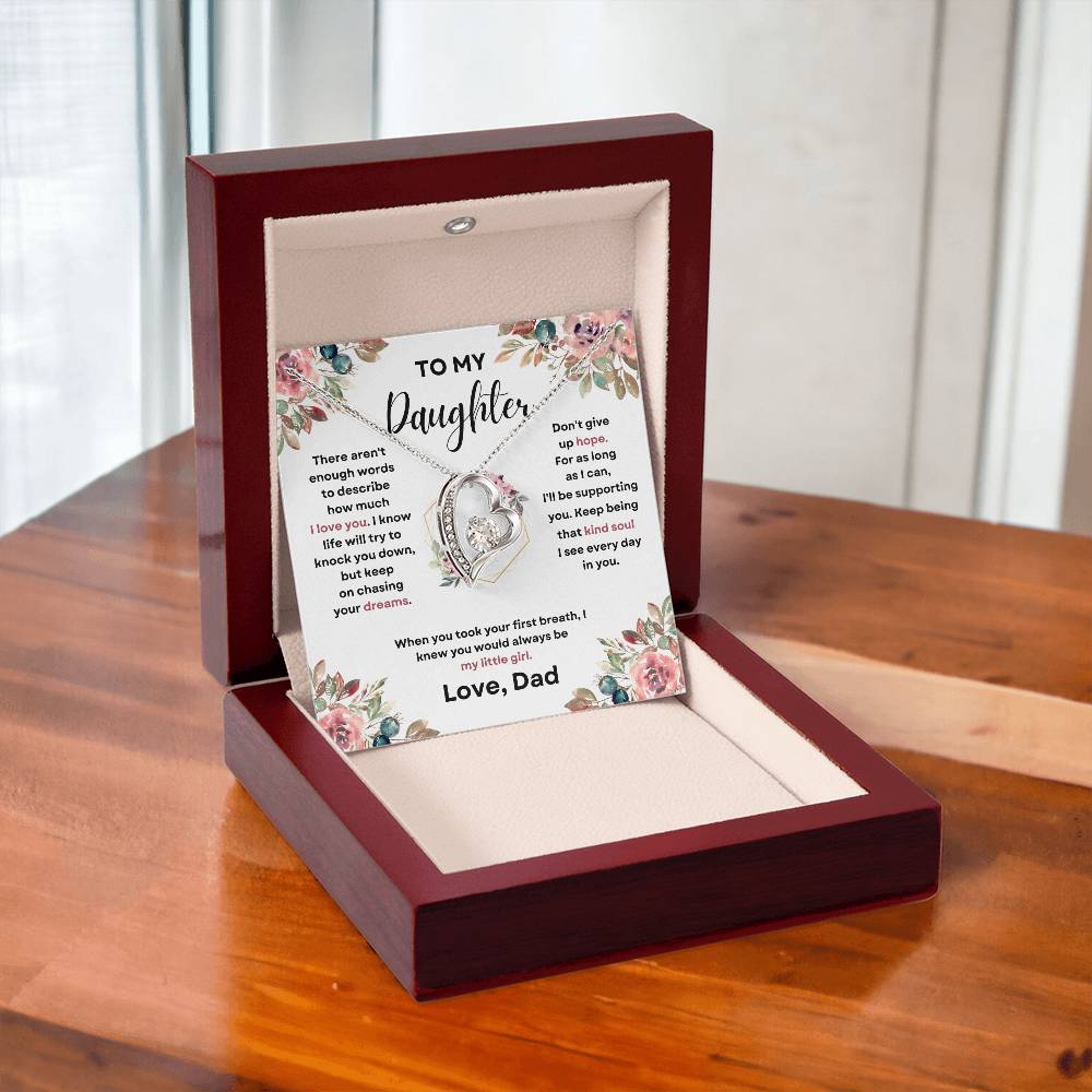 To My Daughter (Forever Love Necklace) Dad