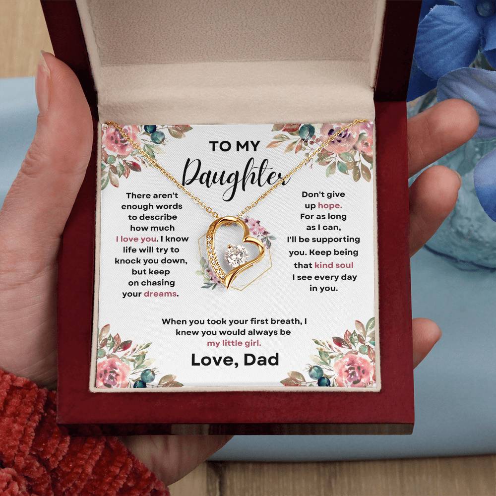 To My Daughter (Forever Love Necklace) Dad