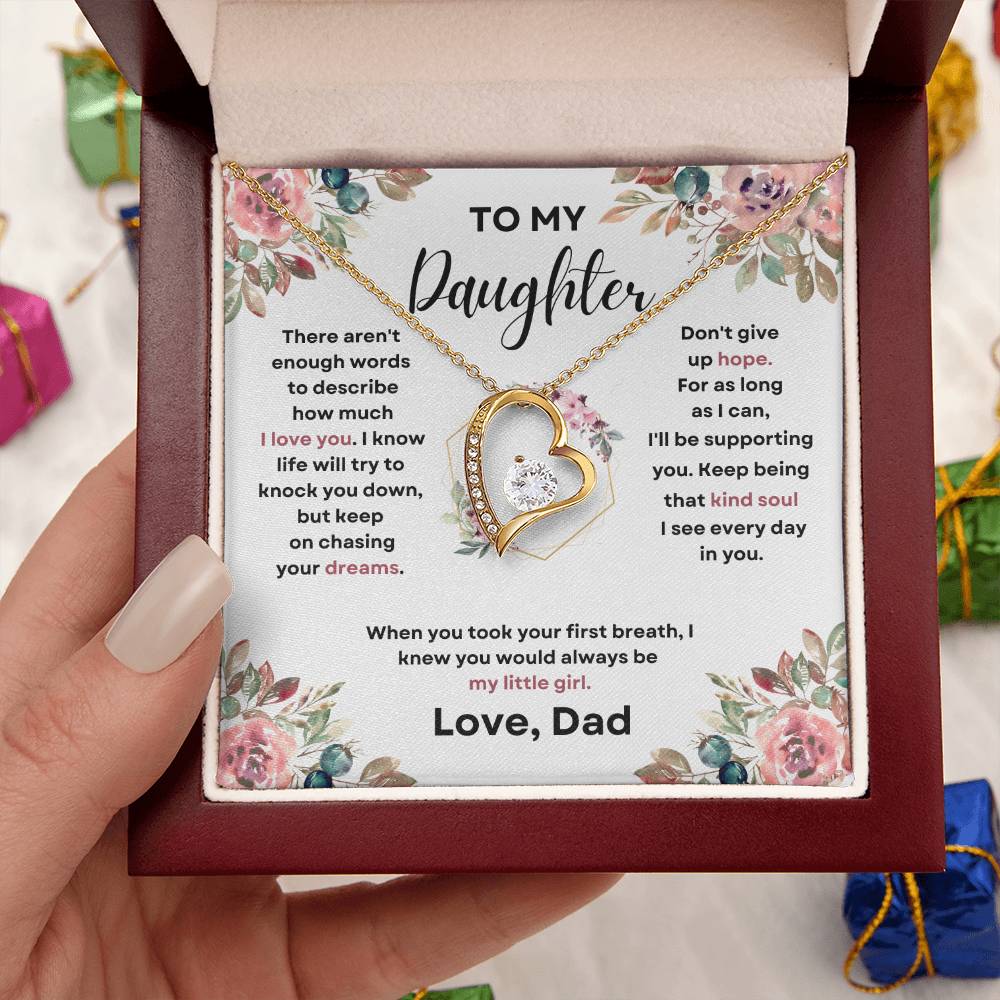 To My Daughter (Forever Love Necklace) Dad