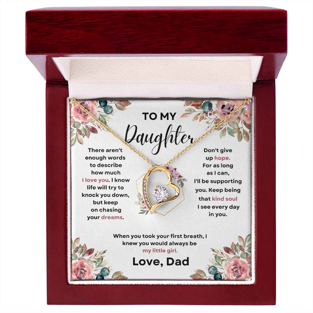 To My Daughter (Forever Love Necklace) Dad