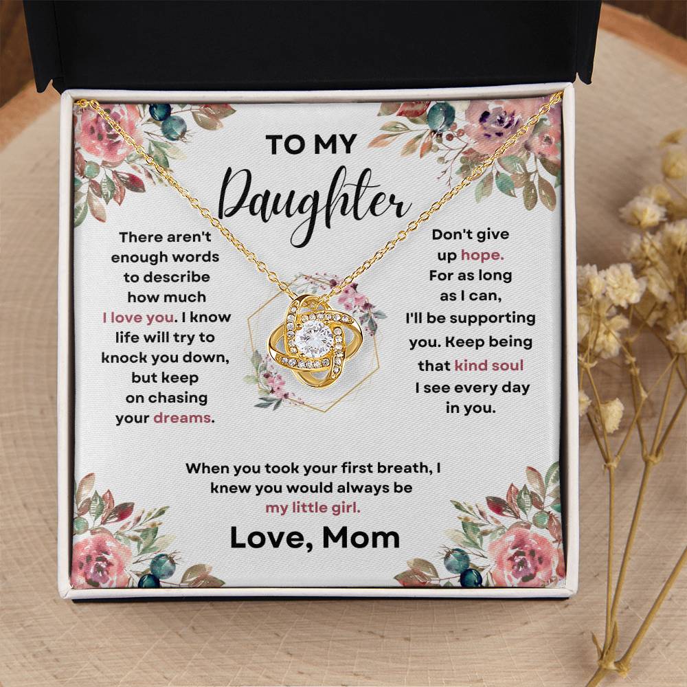 To My Daughter (Love Knot Necklace)