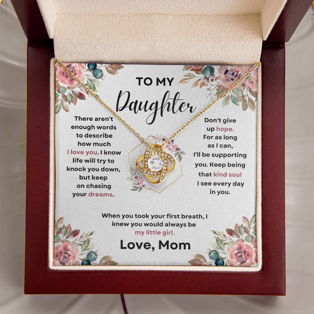 To My Daughter (Love Knot Necklace)