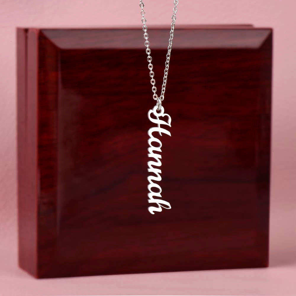 To My Incredible Mother Name Necklace