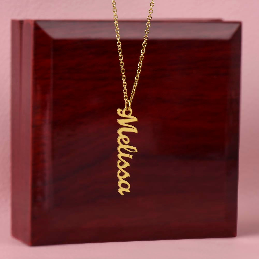 To My Incredible Mother Name Necklace