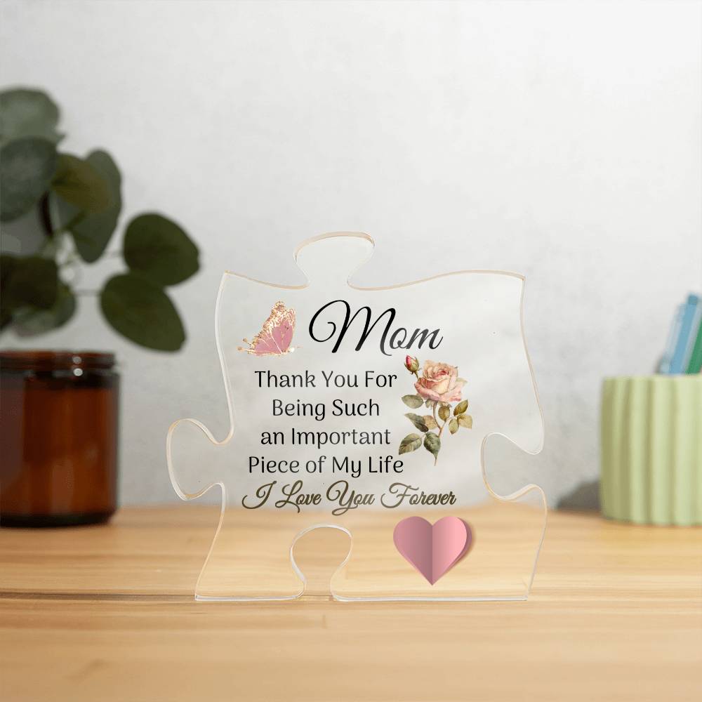 Mom Printed Puzzle Acrylic Plaque