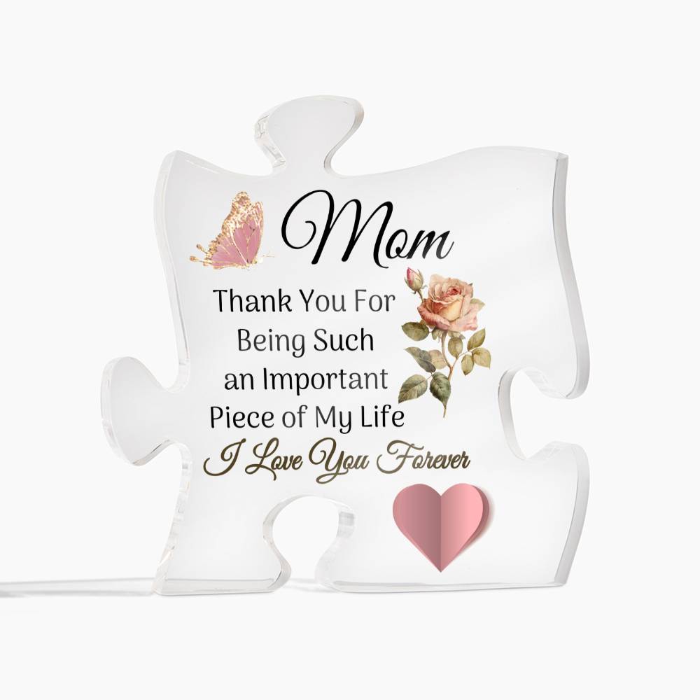 Mom Printed Puzzle Acrylic Plaque