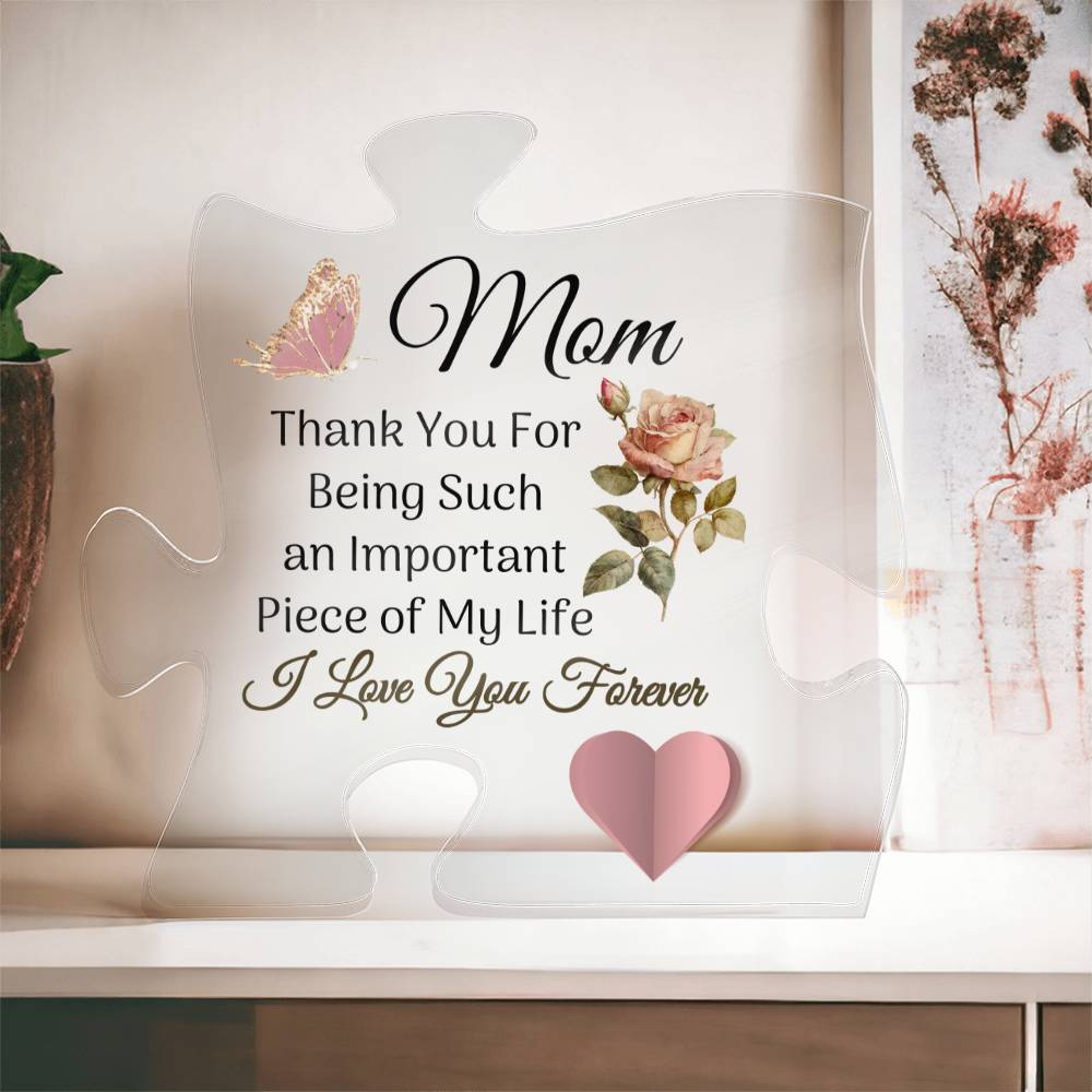 Mom Printed Puzzle Acrylic Plaque