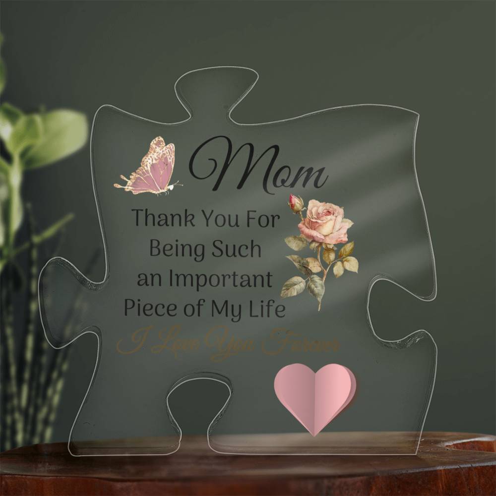 Mom Printed Puzzle Acrylic Plaque