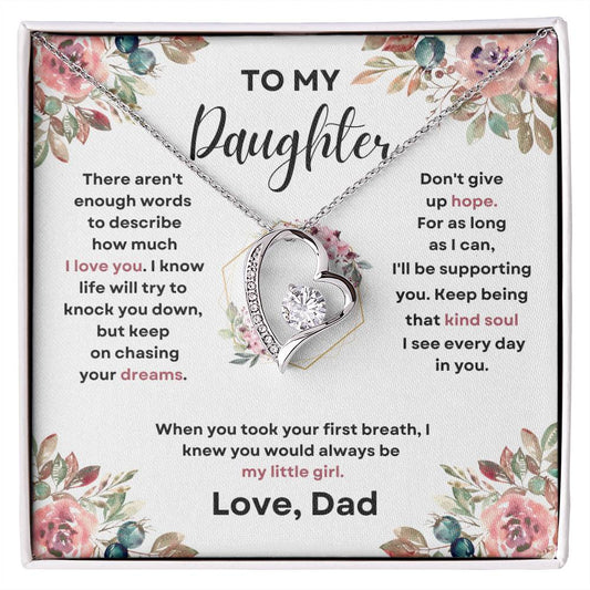 To My Daughter (Forever Love Necklace) Dad