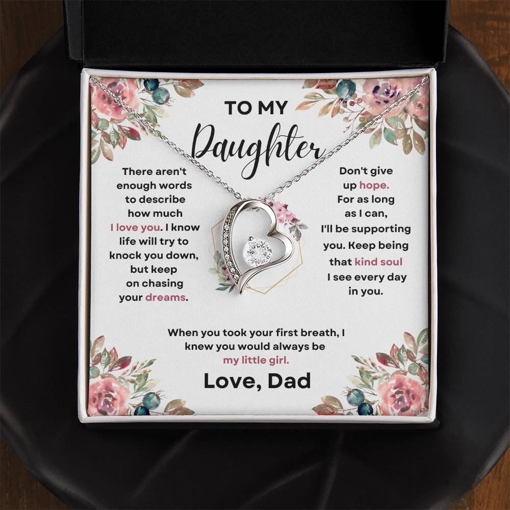 To My Daughter (Forever Love Necklace) Dad