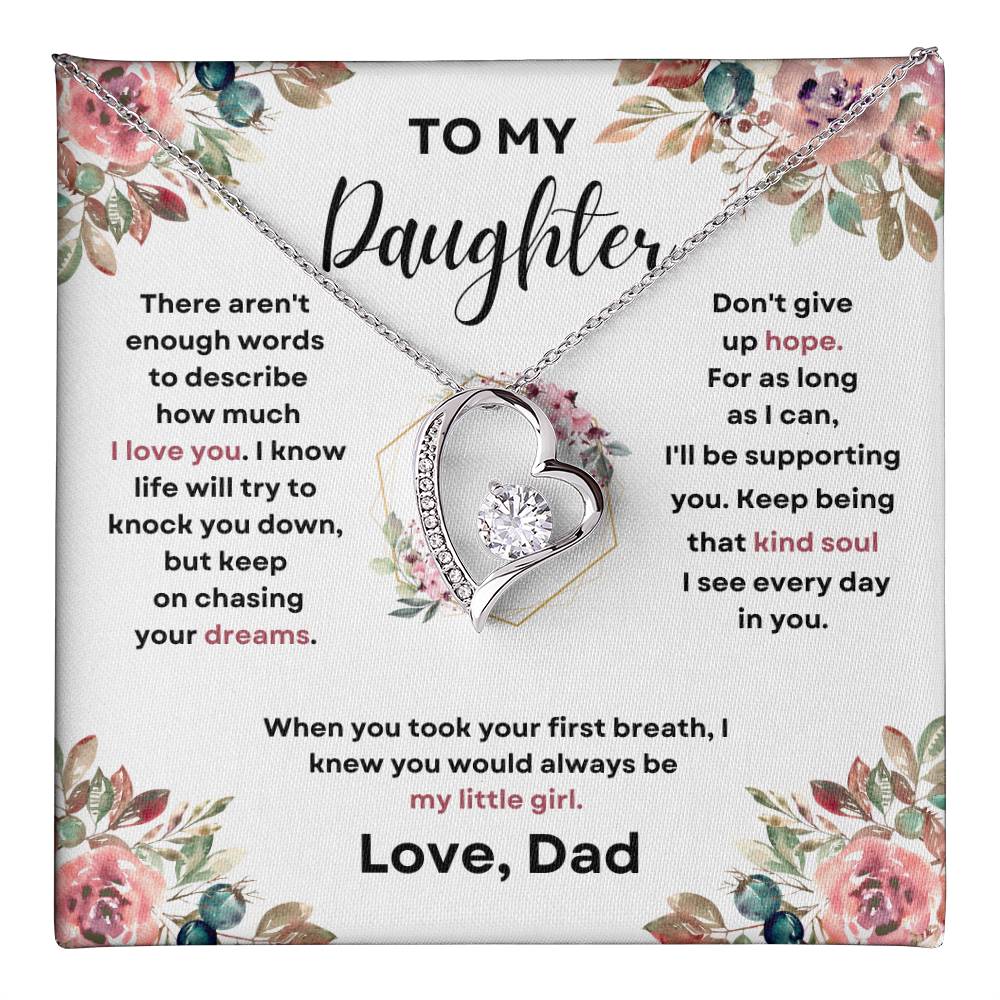 To My Daughter (Forever Love Necklace) Dad