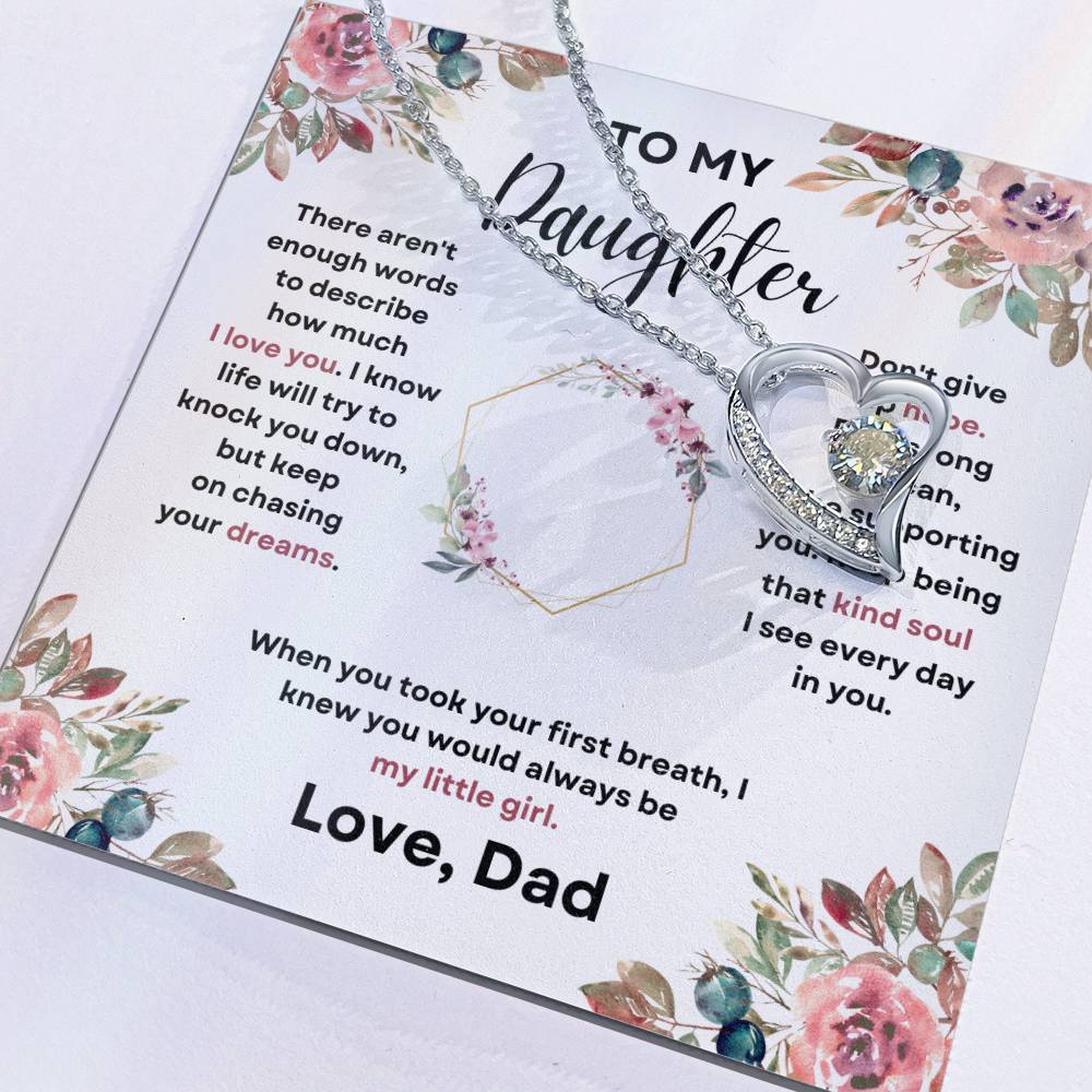 To My Daughter (Forever Love Necklace) Dad