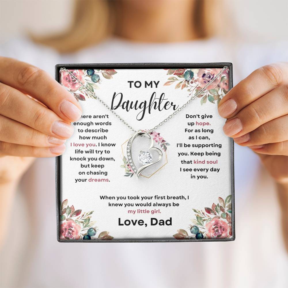 To My Daughter (Forever Love Necklace) Dad