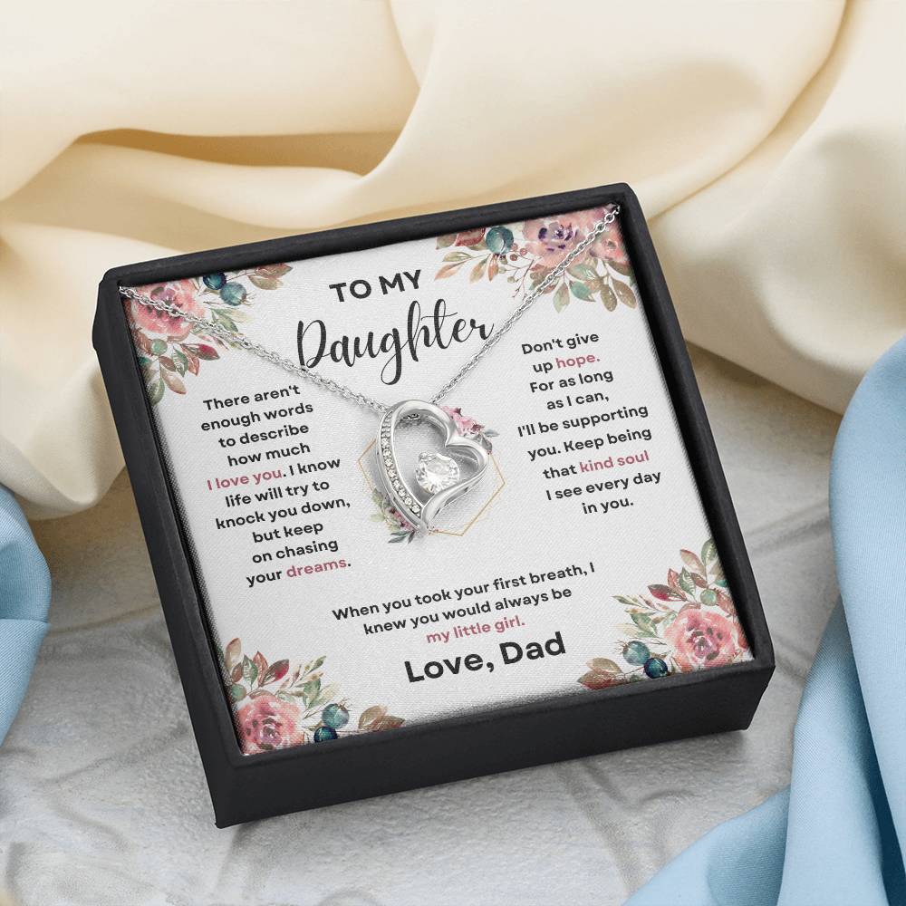 To My Daughter (Forever Love Necklace) Dad