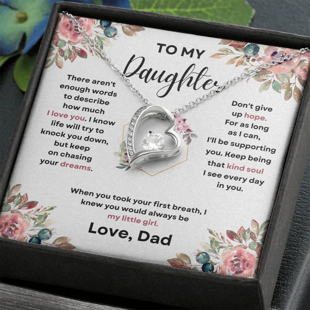 To My Daughter (Forever Love Necklace) Dad