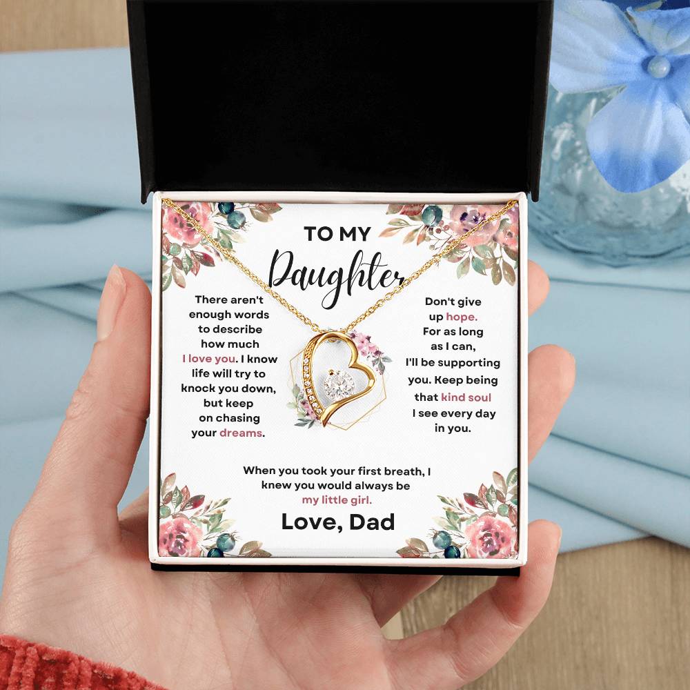 To My Daughter (Forever Love Necklace) Dad