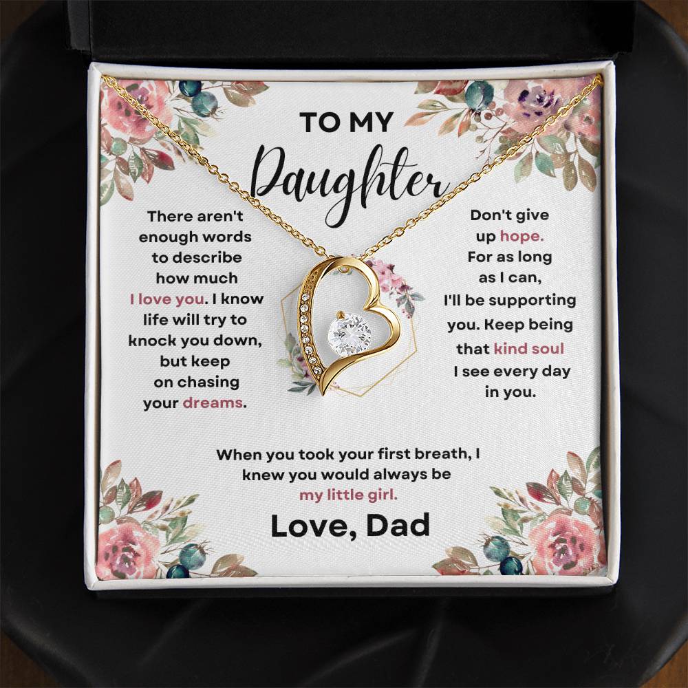 To My Daughter (Forever Love Necklace) Dad