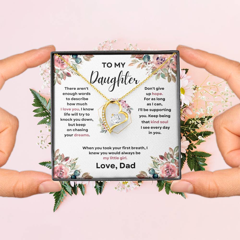 To My Daughter (Forever Love Necklace) Dad