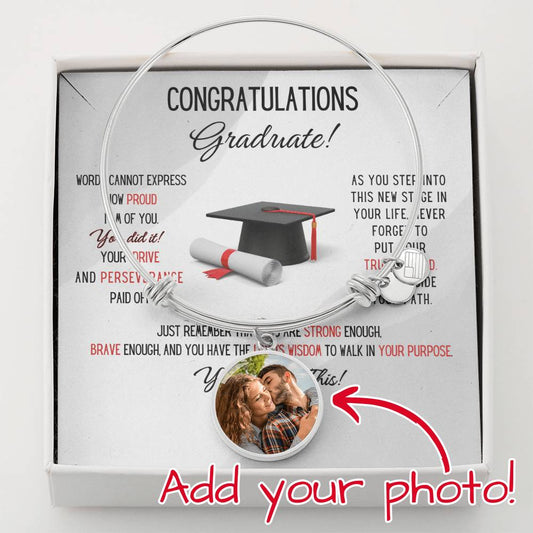 Congratulations Graduate Circle Bangle